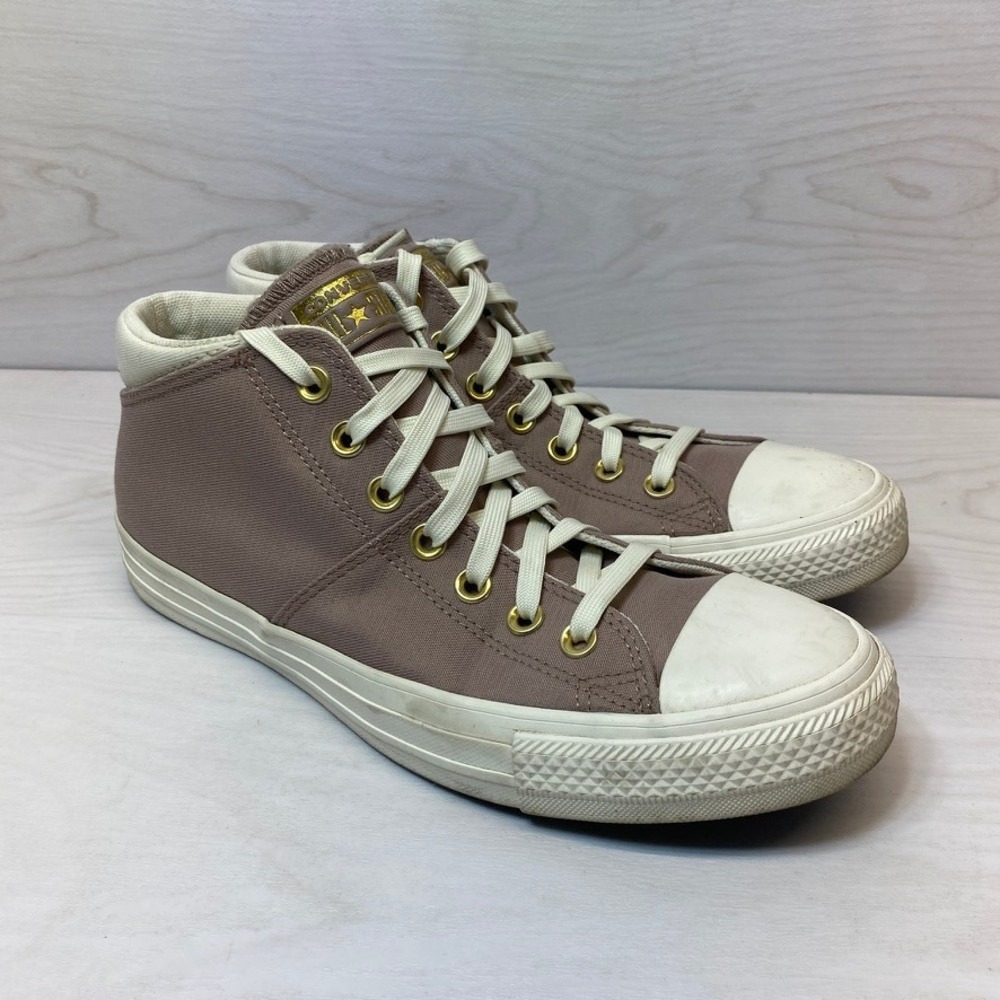 Converse Womens 10 Chuck Taylor Madison Mid Top Mauve Taupe Sneakers A10411F